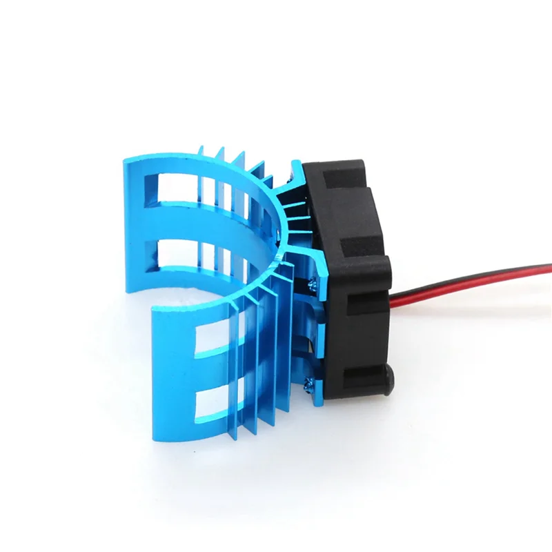 

AS96-3X For Wltoys A959-B 144001 124019 RC Car Aluminum Alloy Motor Heatsink Cover With Cooling Fan For 540 550 3650 Motor,1