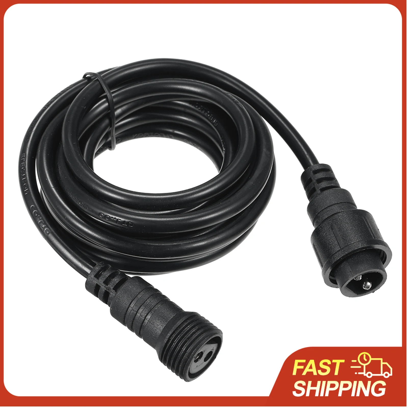 

Удлинительный кабель Tomshine, 3 метра/9,8 футов, водонепроницаемость IP65, AC85-265V, максимальная мощность 1400 Вт, для гирлянд.