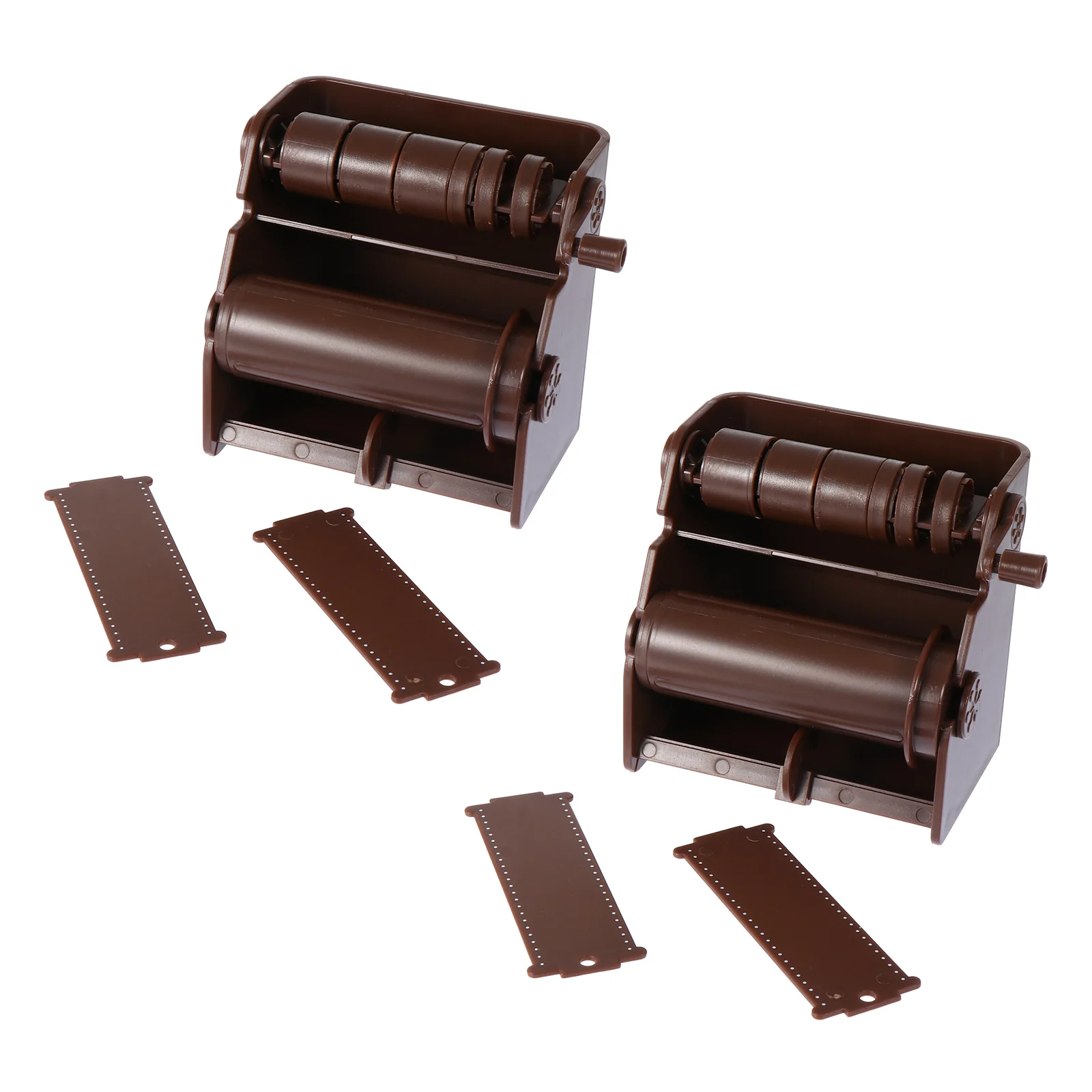 

2 Pcs Dispenser Retro 3cm Tape Cutters Core Plastic Lightweight Paper Paper Tape Storage Solution
