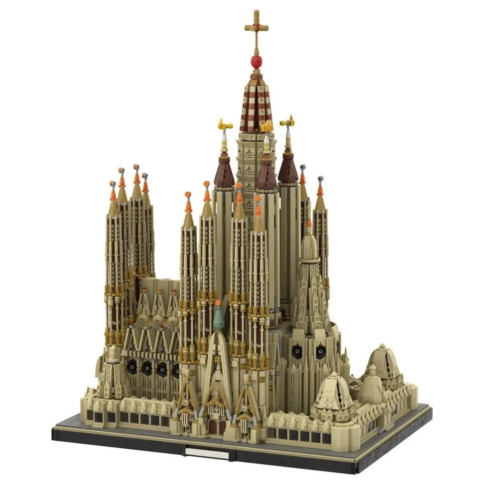 Moc chiesa spagnola Sagrada Familia Builidng Blocks Set barcellona attrazioni turistiche architettura mattoni giocattoli