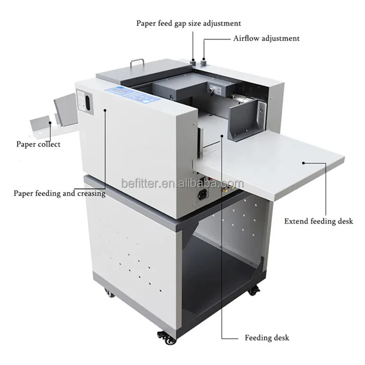 NC-350A Heavy Duty Automatic High Precision Auto Feed Paper Feeding Digital Paper Creasing Perforating Machine