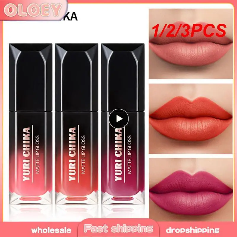 1/2/3PCS Natural Lip Glaze Waterproof And Sweat-proof Long-lasting Makeup Lip Honey Twenty-one Colors Moisturizing Lip Mud