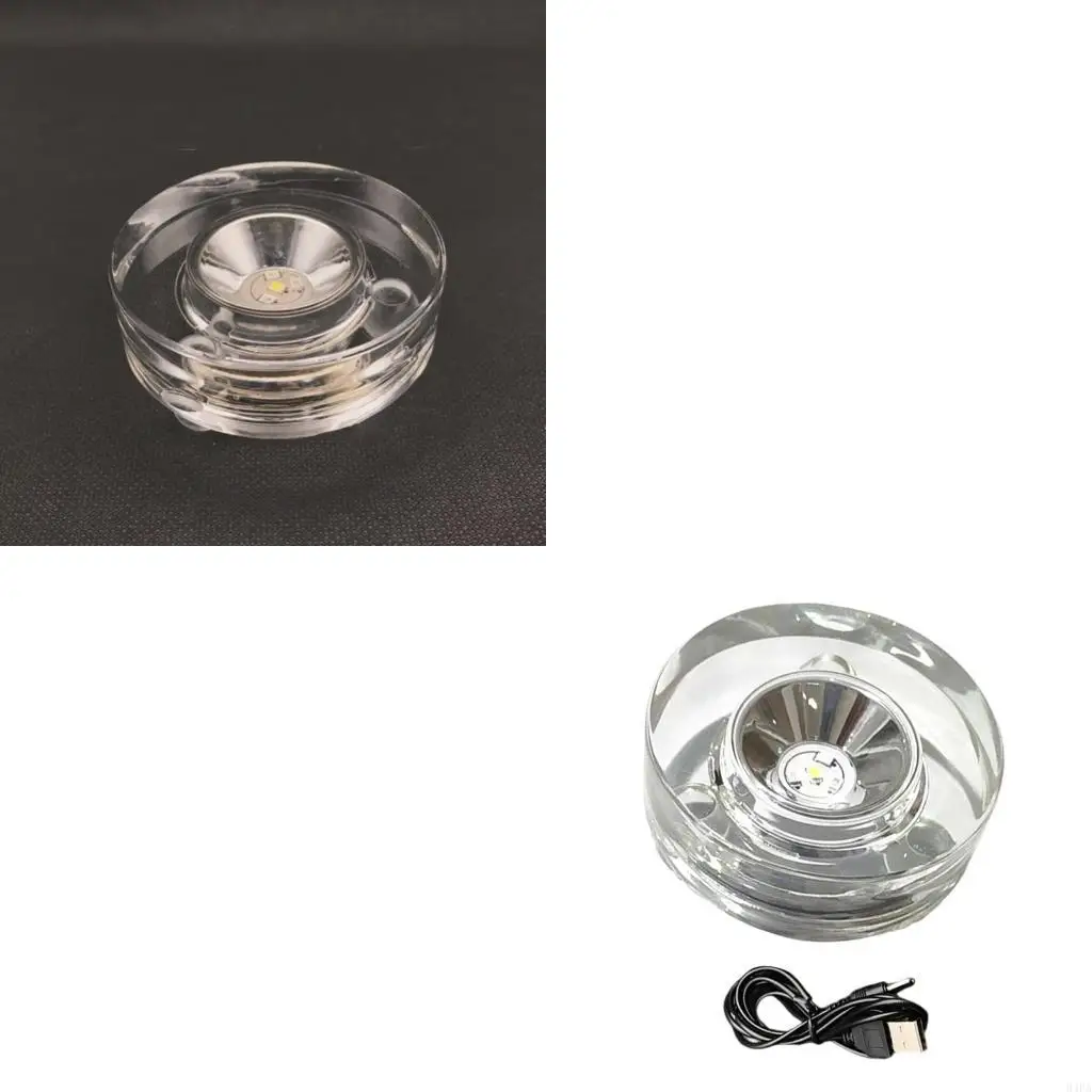 

94PA Colorful Illuminated Base With Stable Rotation for Collectible Presentation