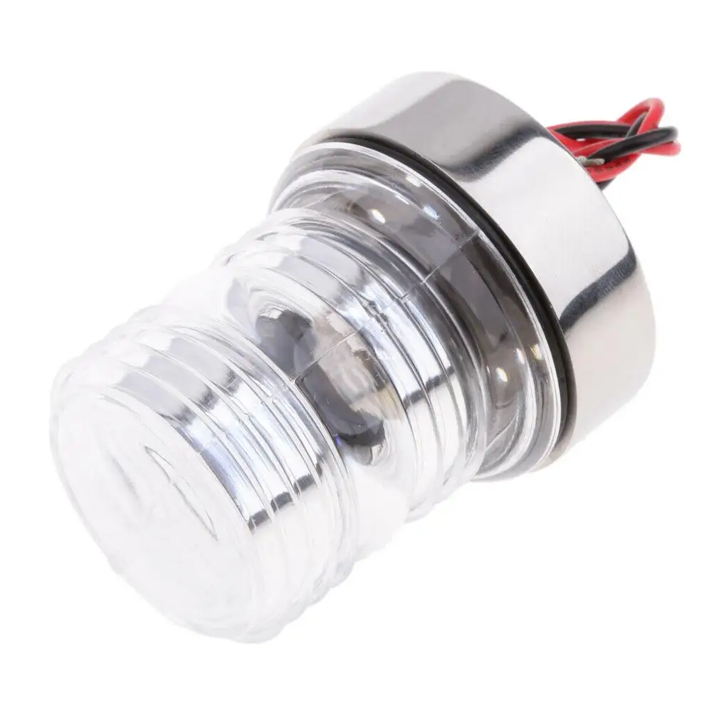 

Boat Led/Tungsten Light All Round 360 Degree Stainless Steel 12v Navigation 53mm Waterproof Anchor White Lamp Kayak Accessories