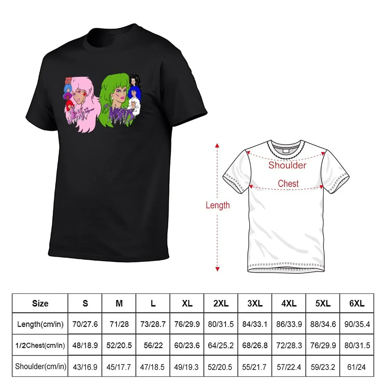 Jem and the Holograms Vs The Misfits T-Shirt Blouse summer clothes tees graphic t shirt vintage mens fashion