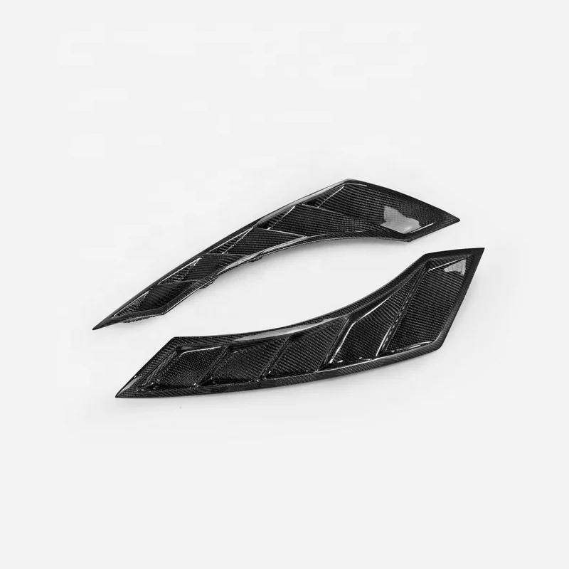 accesorios para autoNIS Style Carbon Fiber Fender Vents Pair Glossy Fibre Air Duct Fit For Nissan R35 GTR 08-17