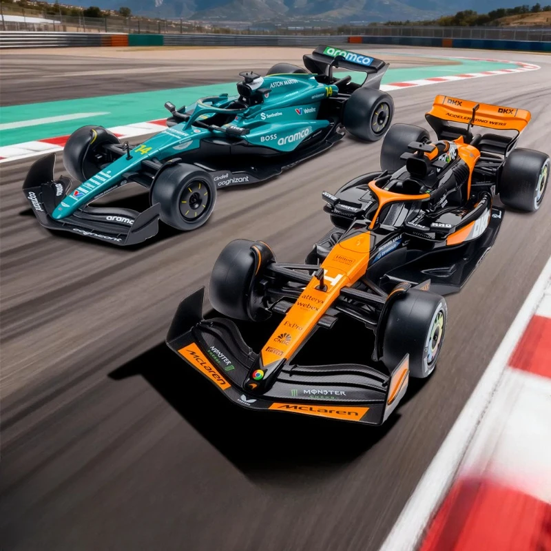シミュレーション-1-18-スケール-f1-マクラーレン合金製スポーツカーモデル、コレクタブルミニチュア車、ディスプレイボックス付き、彼氏へのプレゼント、家の装飾