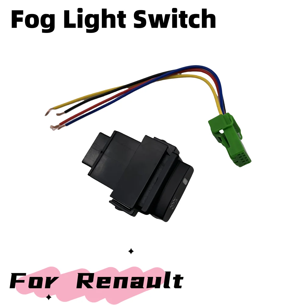 New Arrival 12V Car Fog Light Switch For Renault Laguna Megane Scenic Twingo Espace Master Original Size 5 Pin ON-OFF Button