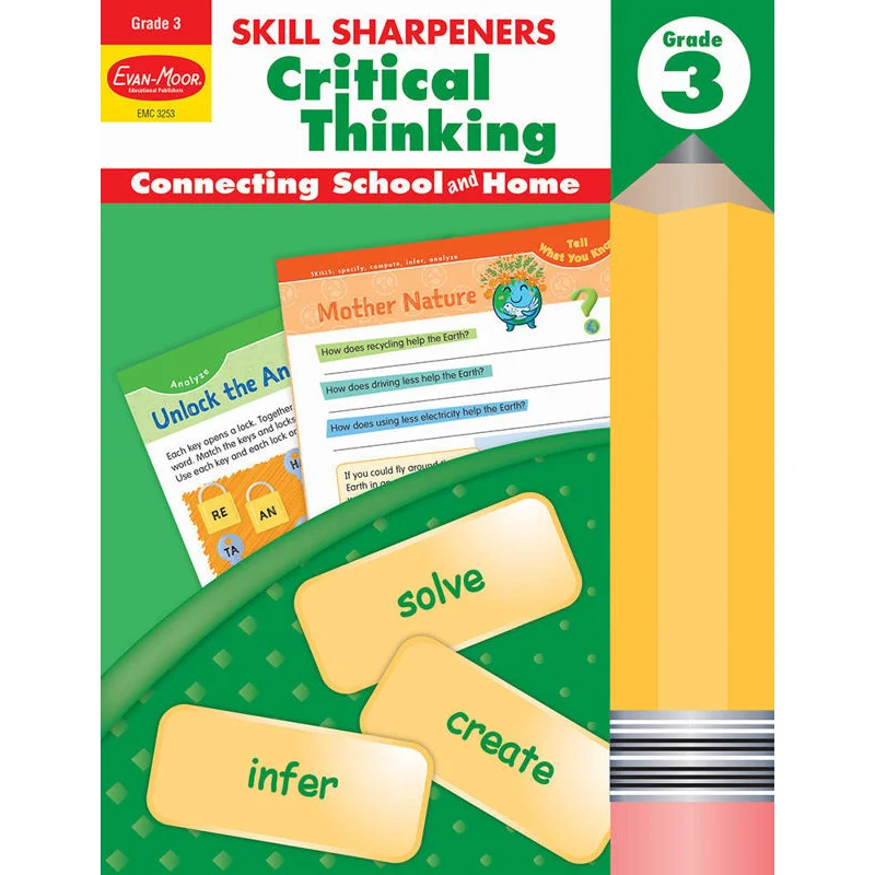 SKILL SHARPENERS Critical Thinking Grade 3 EvanMoor EvanMoor 9781629383514 Book