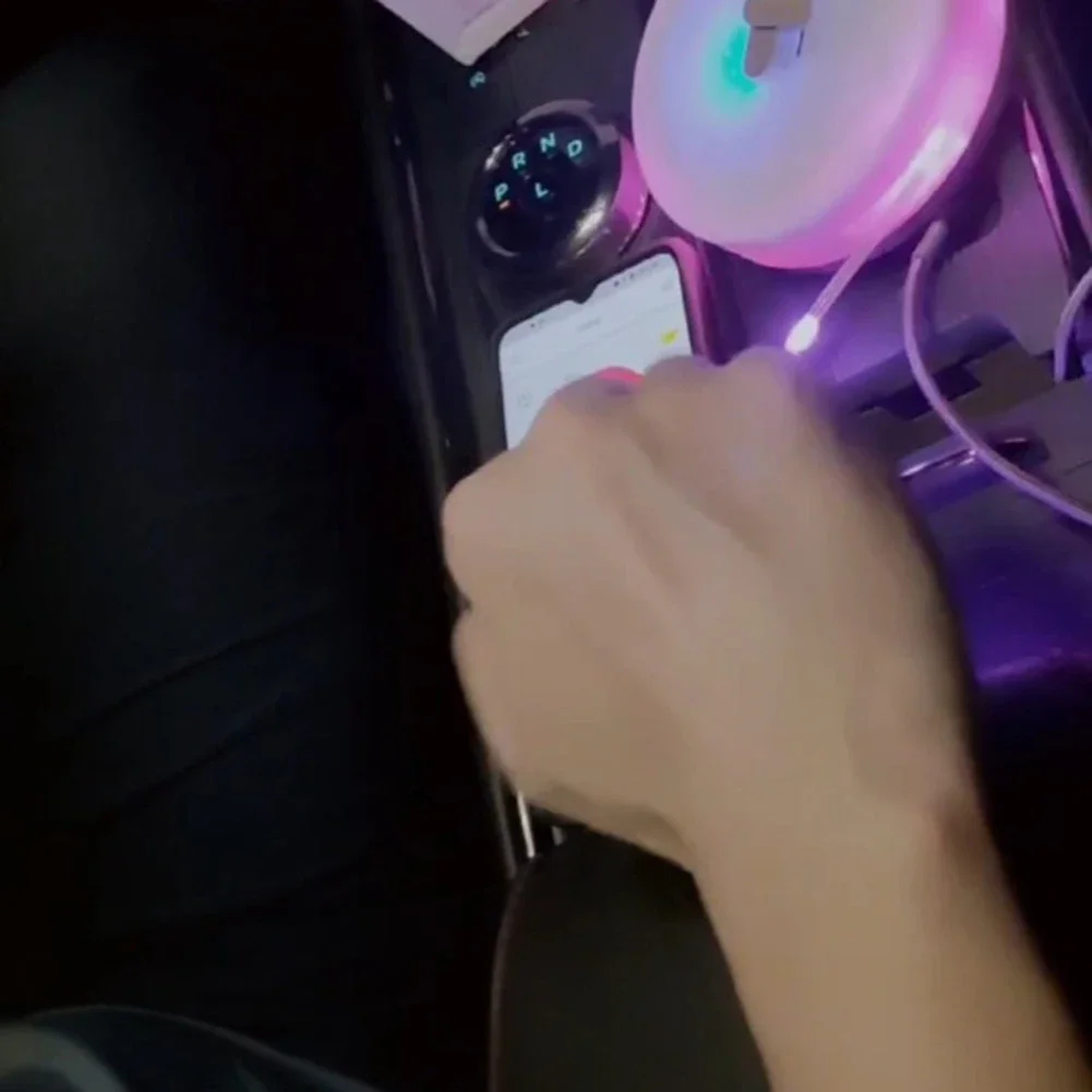 Rechargeable 23FT Camping LED String Light With App Control & Waterproof Design  Outdoor Colorful Atmosphere Lights  Tent Decor