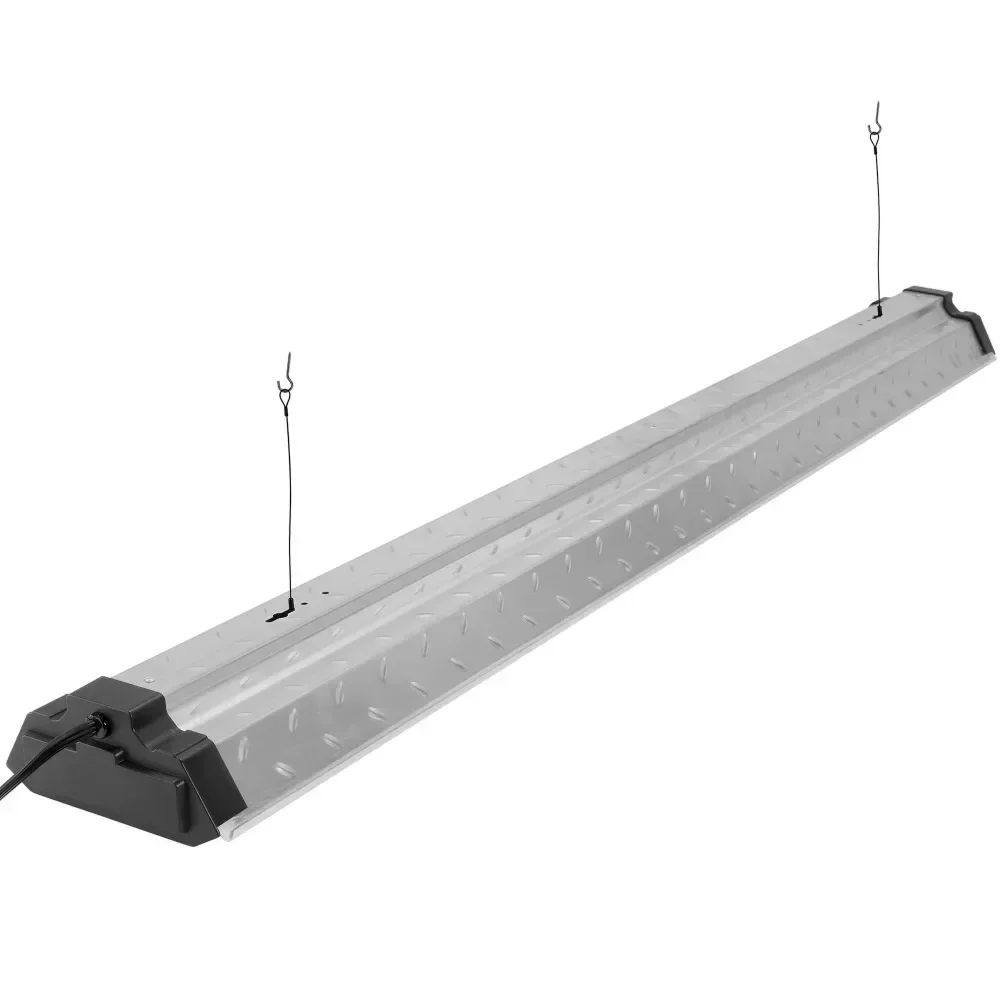 LED Shop Light com Movimento, Aço Tread Plate, 10.000 Lumen, 4ft