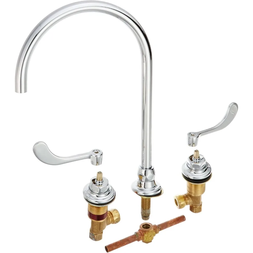 

American Standard 6540188.002 Monterrey Widespread Gooseneck Faucet, 1.5 GPM Laminar Flow in Spout Base, Spout Reach, 8-Inch