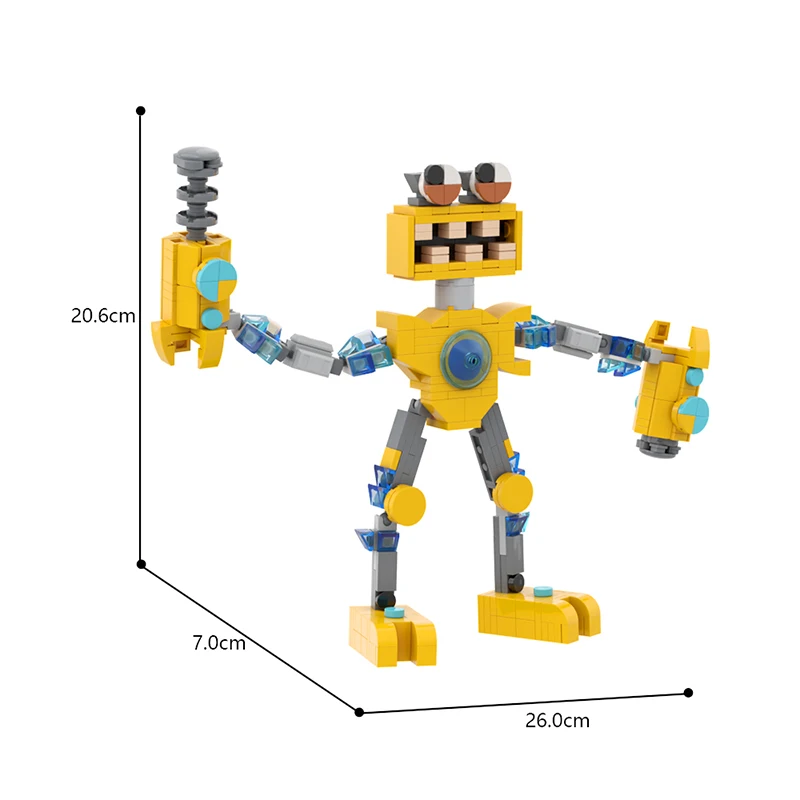 Buduj MOC moje śpiewane potwory wubboxowane klocki klocki do kolekcji konstrukcje zabawkowe hobby