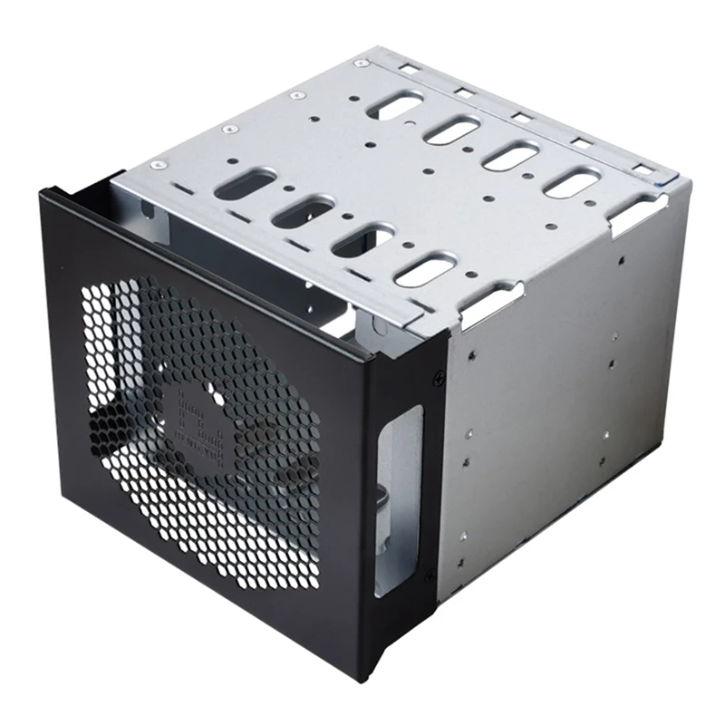 2X Large Capacity HDD Hard Drive Cage Rack 5.25 Inch To 5X 3.5 Inch SAS SATA Hard Drive Disk Tray