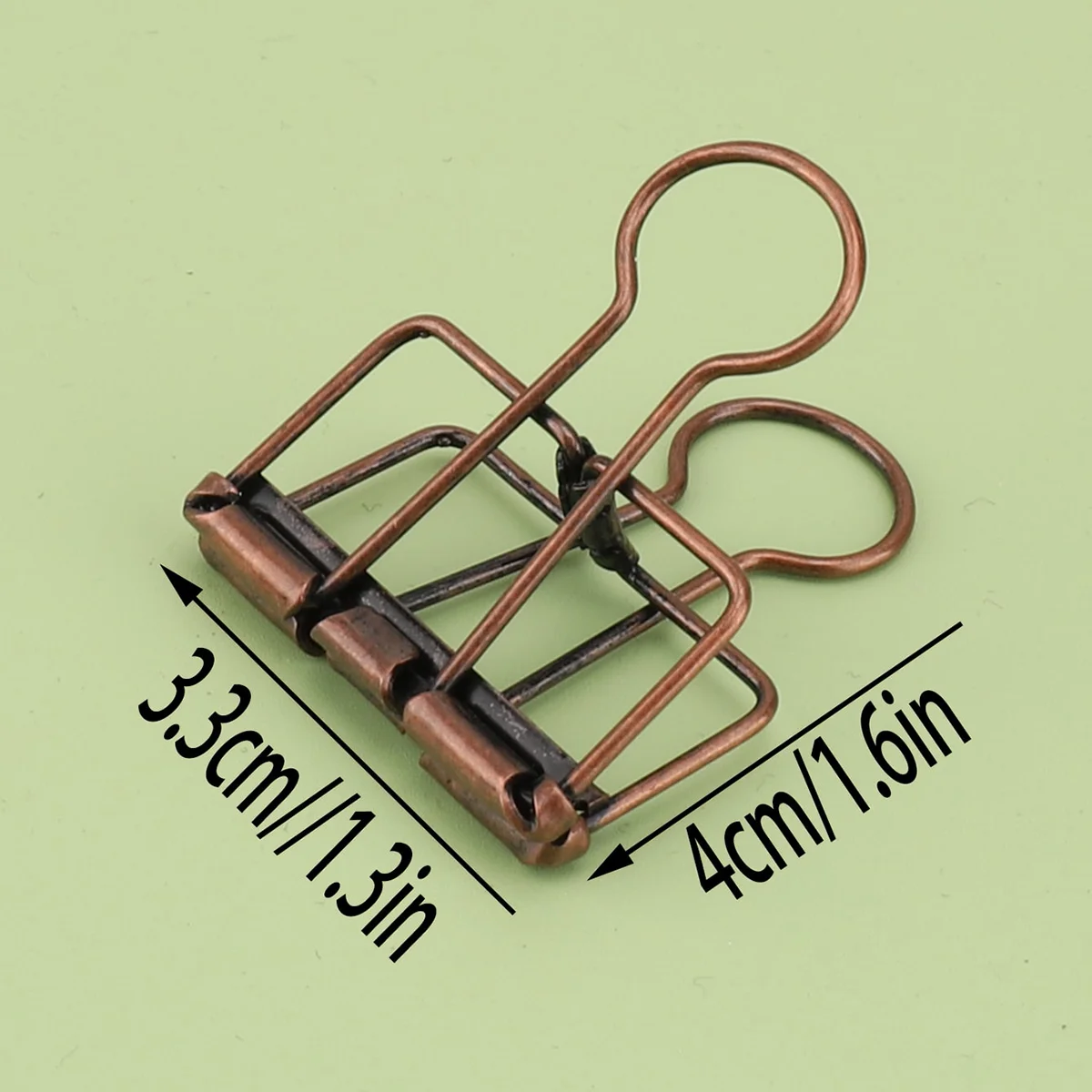 Vintage Metal Binder Clips - Creative Hollow Out Office File Organizer Paper Clips Snack Bag Sealer School Stationery Supplies