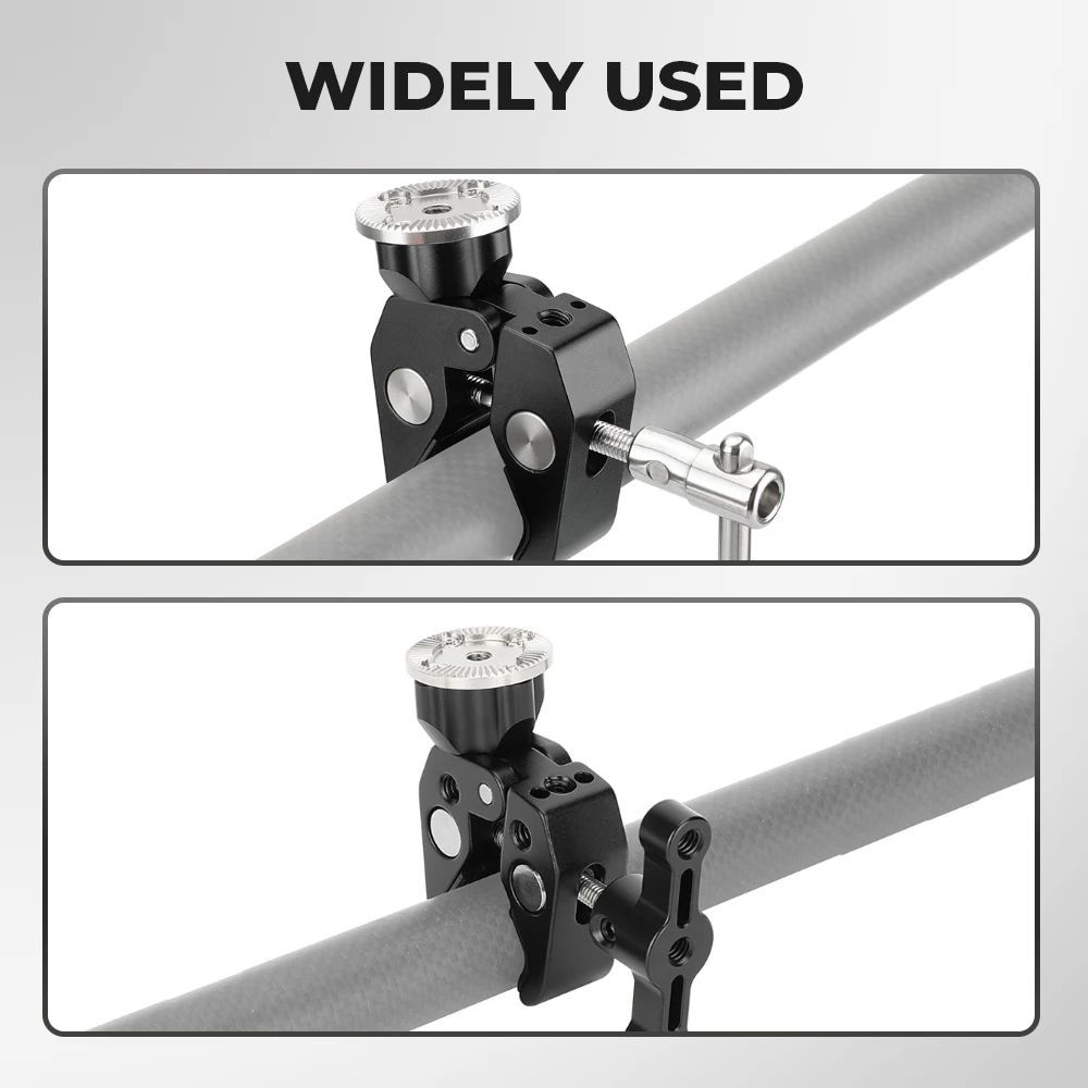 CAMVATE 標準 ARRI ロゼットマウント 1/4インチまたは3/8インチネジアダプター、中央にM6メスネジと位置決めピン付き、デジタル一眼レフカメラ用