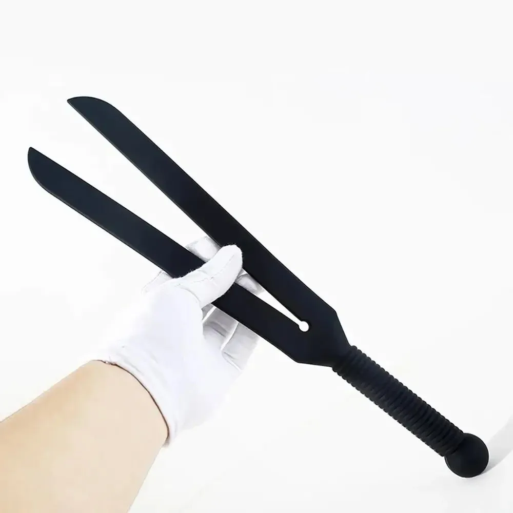 Portable Horse Riding Whip Silicone 38cm Equestrian Training Pointer Wear-resistant with Handle Horse Riding Crops Couples Use