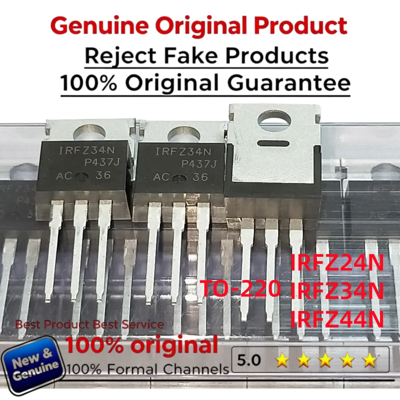 50-100PCS IRFZ44N Mosfet Transistor IRFZ44 IRFZ44NPBF IRFZ24N IRFZ24 IRFZ34 IRFZ34N IRFZ24NPBF TO-220100% Real Original New