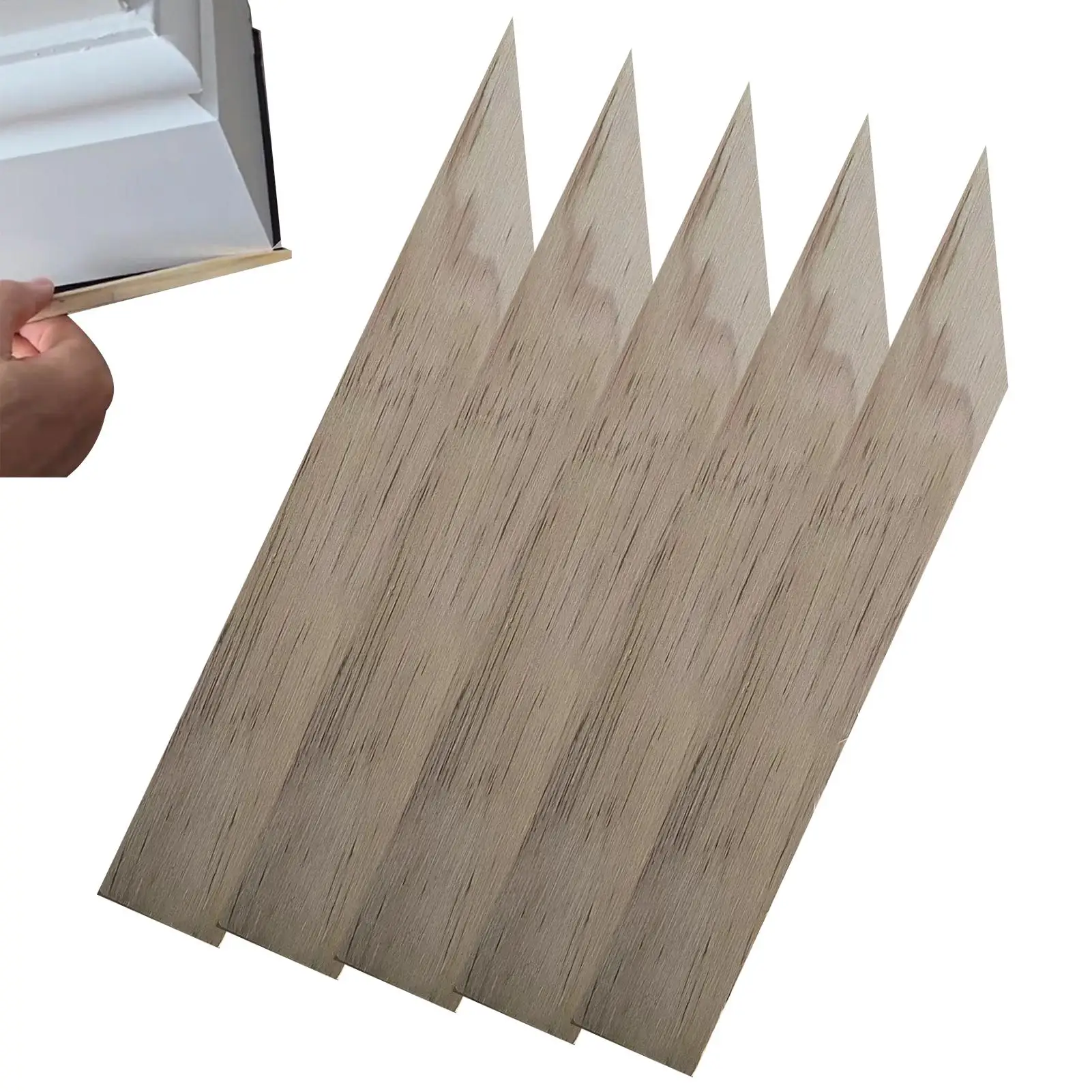 5pcs Wooden Caulking Tools Set Ergonomic Sealant Applicator For Wall Window, Home Improvement Wood Projects