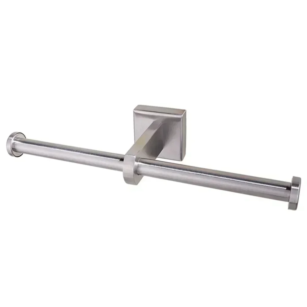 Paper Holder Toilet Roll Holder Dual-purpose Paper Rack Toilet Storage Rack Punched Toilet Accessries Toilet Paper Holder