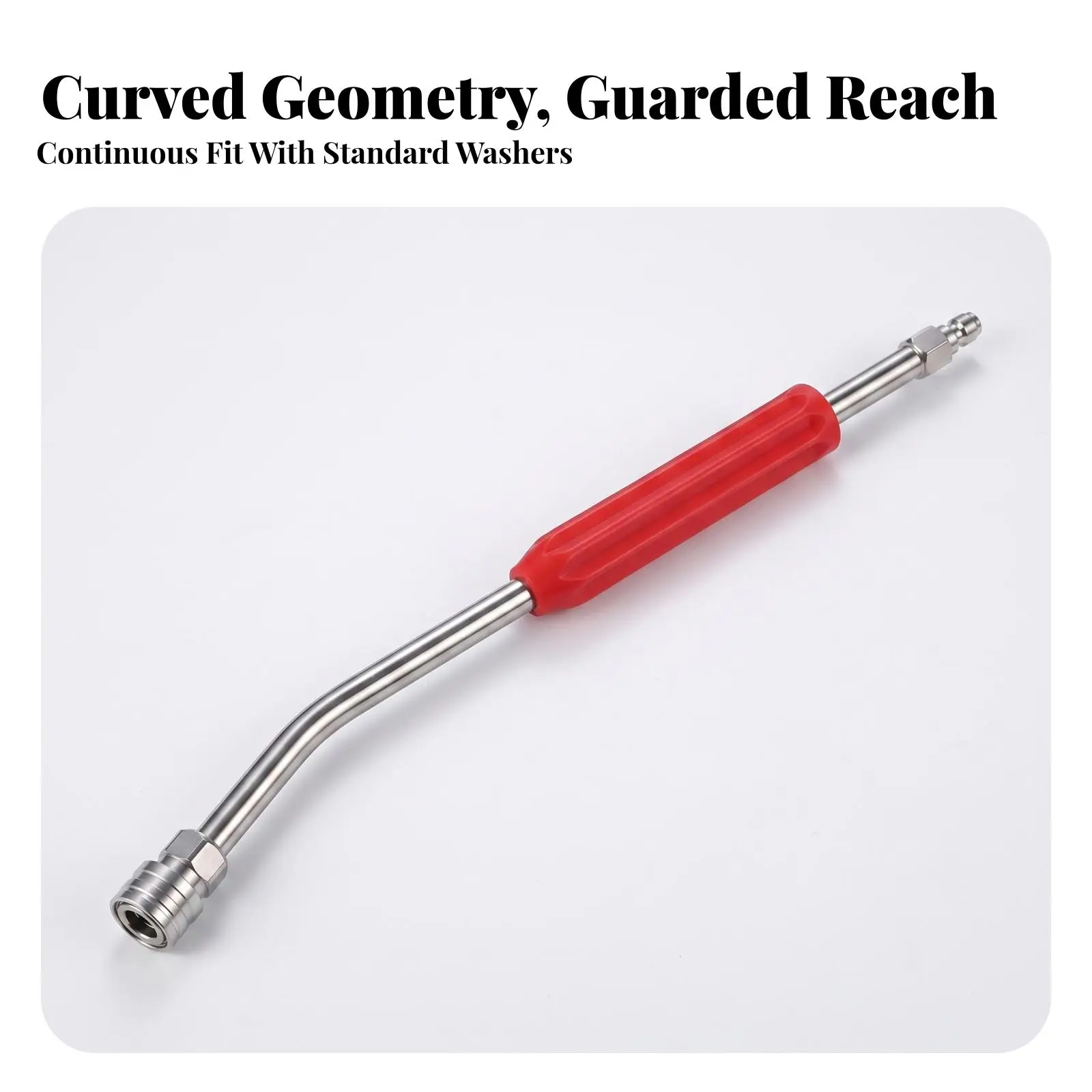 Car Wash Extension Wand with Ribbed Handle for Pressure Washer High Pressure Spraying Tool Accessory