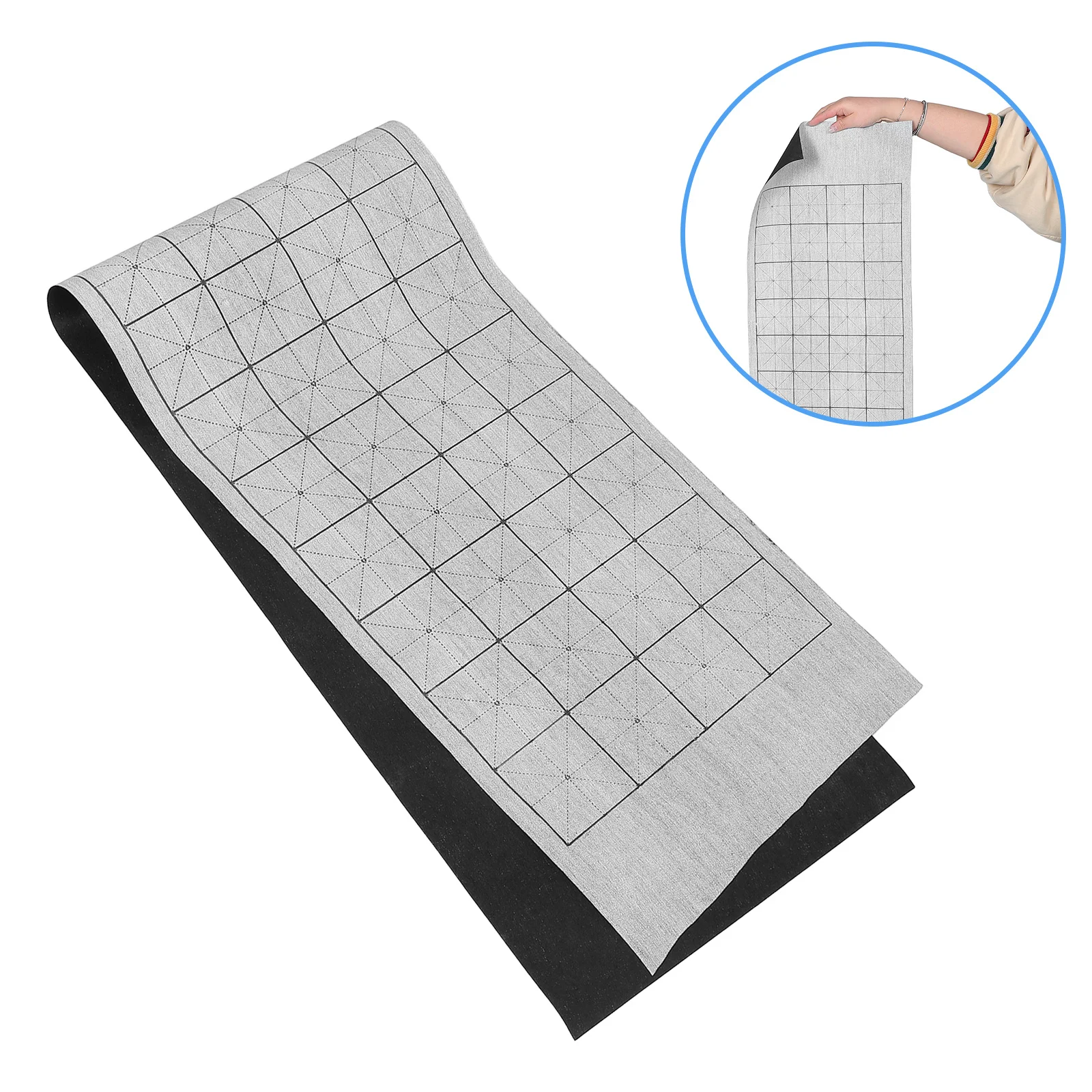 再利用可能な中国の書道布、初心者や学生向けの水筆練習マット、伝統的な書道学習練習用