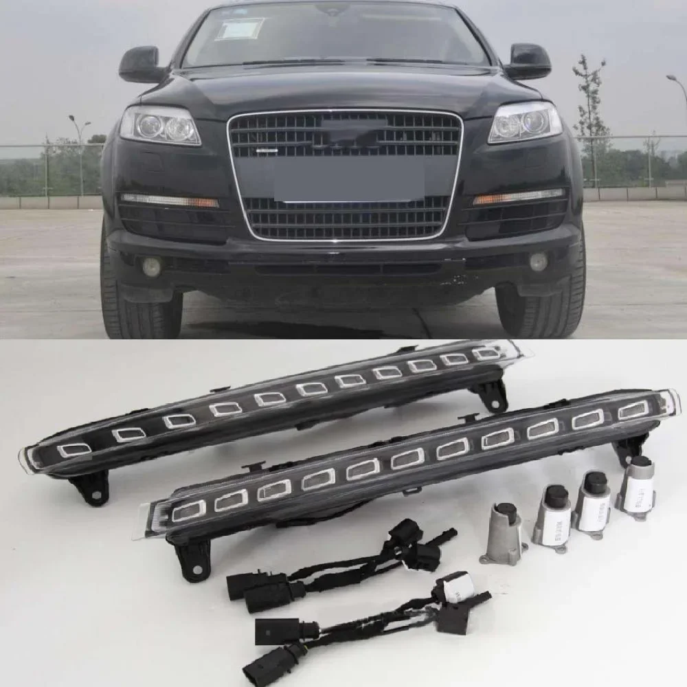 LED Streamer light front bumper Turn signa llight Day light for Audi 2006 2007 2008 2009