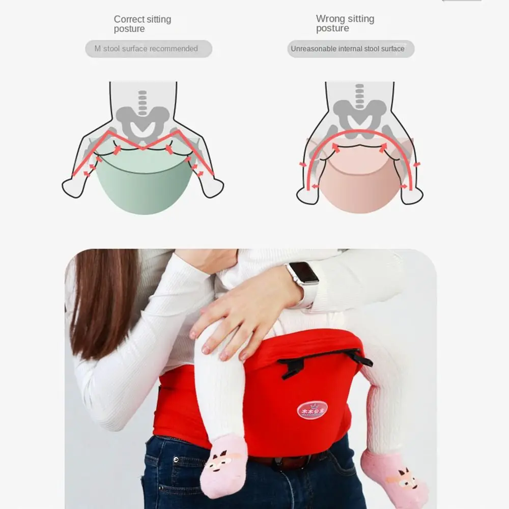 With Seat Cotton Mesh Infant Kangaroo Bag Sling Wrap Newborn Front Holding Infant Backpacks Baby Wrap Carrier