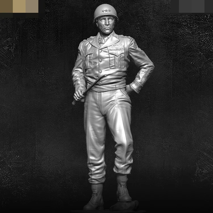 1/35 Resin Model figure GK Soldier, Gen. G. Patton, ufficiale militare degli stati uniti, tema militare, kit non assemblato e non verniciato