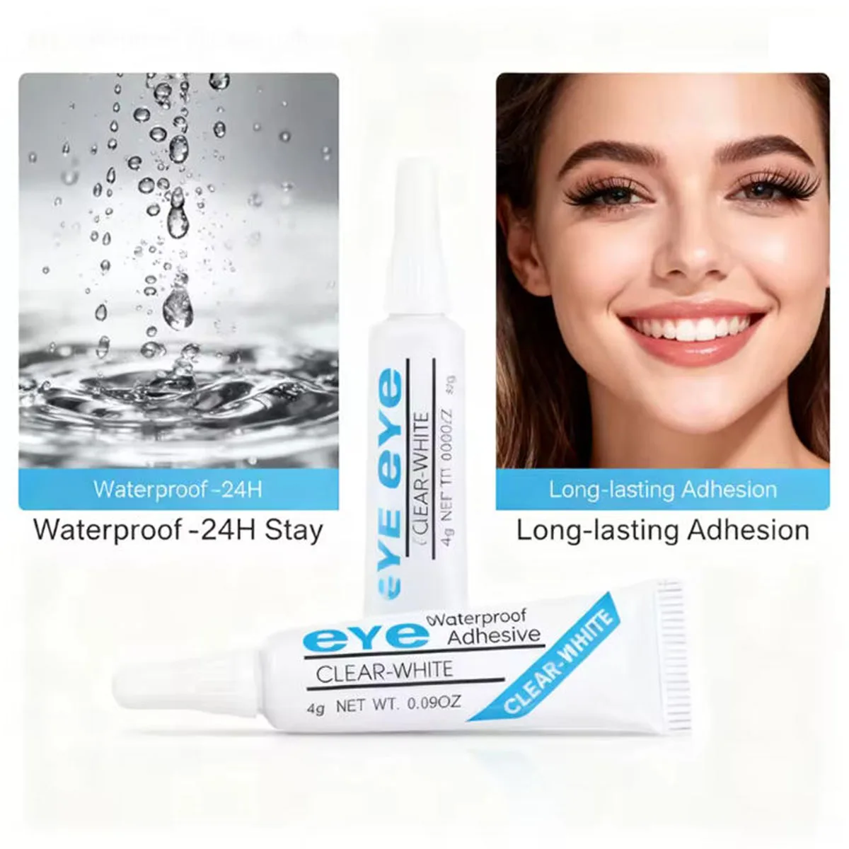 Wimperlijm Waterdicht en zweetbestendig Nepwimperlijm Extra lang Langdurig Sneldrogend Essentiële wimperlijm voor make-up