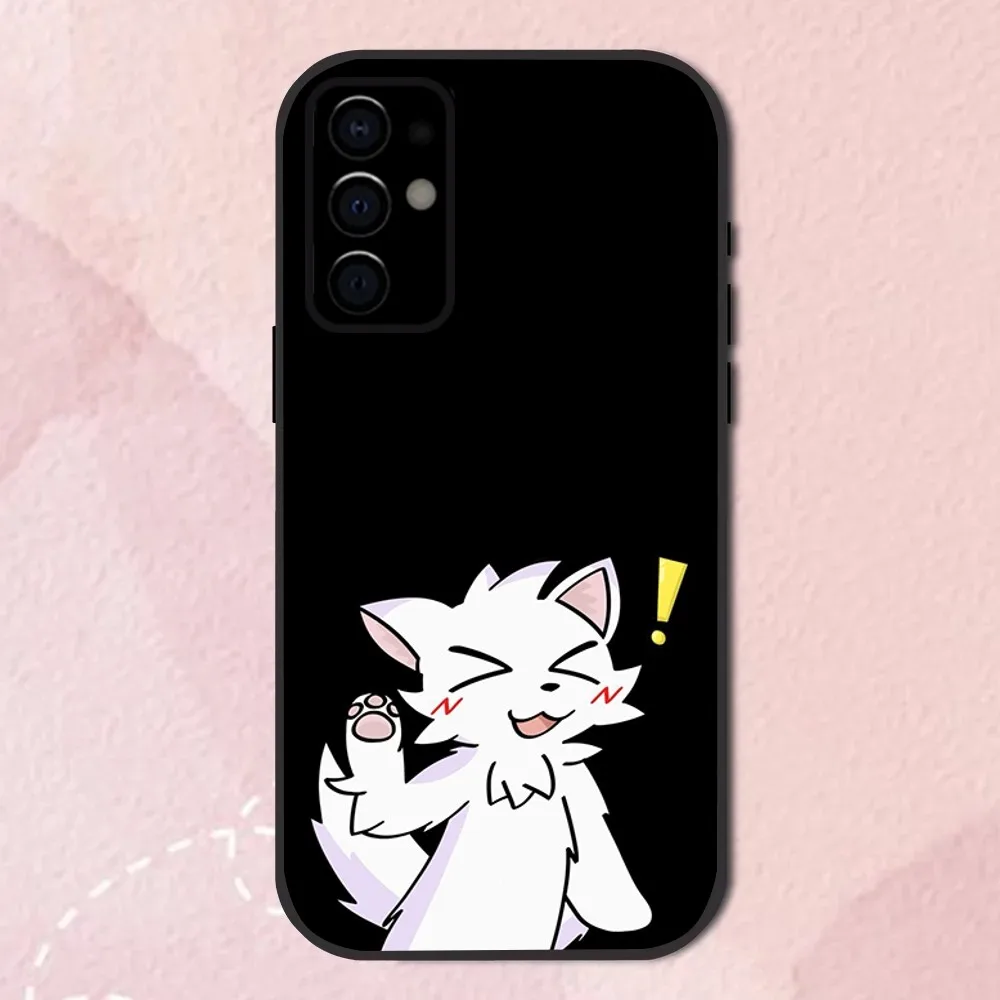 B-Boykisser Cat Cute Phone Case For Samsung S24,S21,S22,S23,S30,Ultra,S20,Plus,Fe,Lite,Note,10,9,5G Black Soft Shell