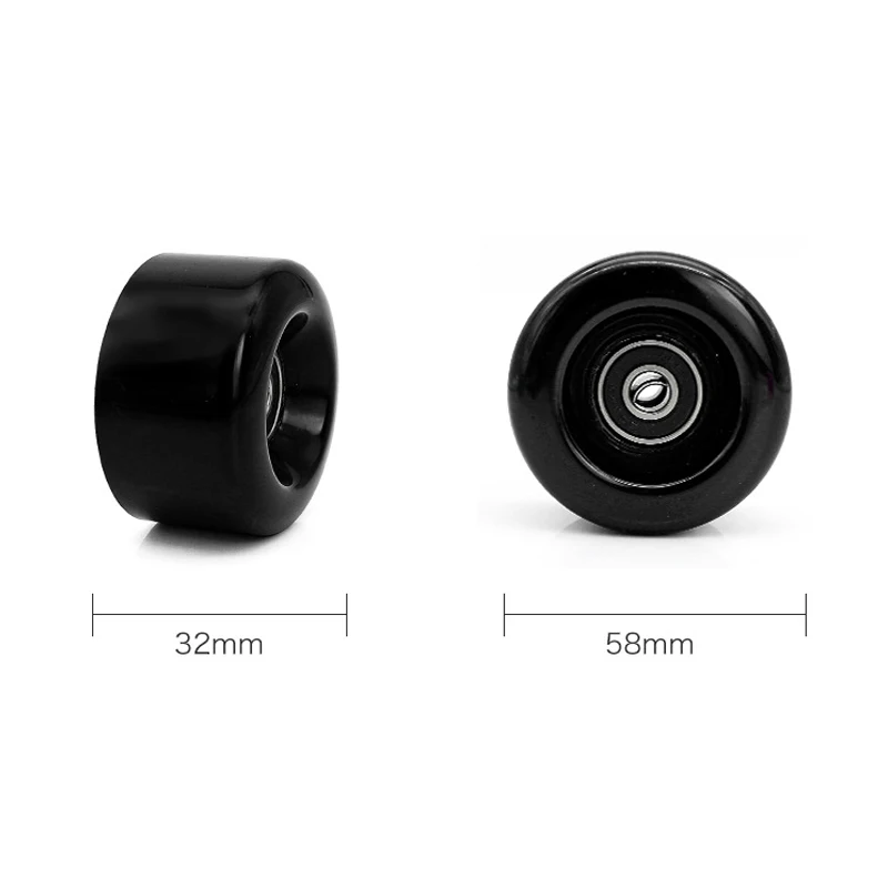 NEUE 4 Stück Skate-Räder PU verschleißfeste Räder für Schlittschuhe Rollschuhe Skateboard – Detail 6