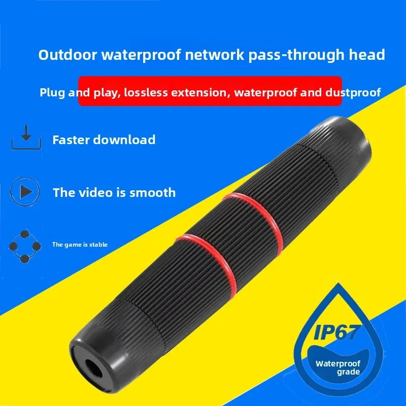 Outdoor Ethernet Couple RJ45 Waterproof Connector IP67 Ethernet Connector Unshielded Passthrouter Header