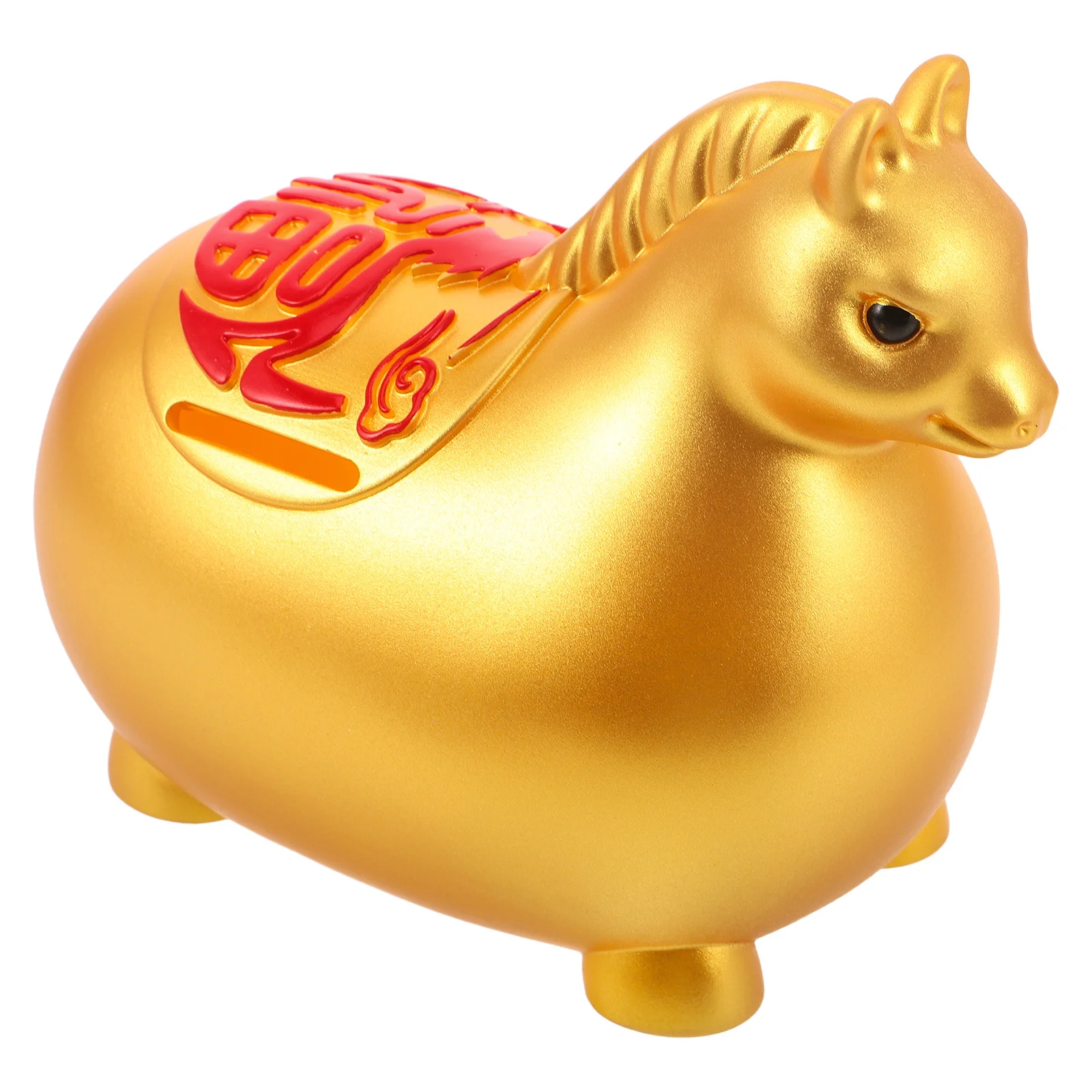 

Horse Year Piggy Bank 2026 Chinese New Year Money Box Golden Coin Storage Horse Bank Savings Pot For Adults Decorative Feng