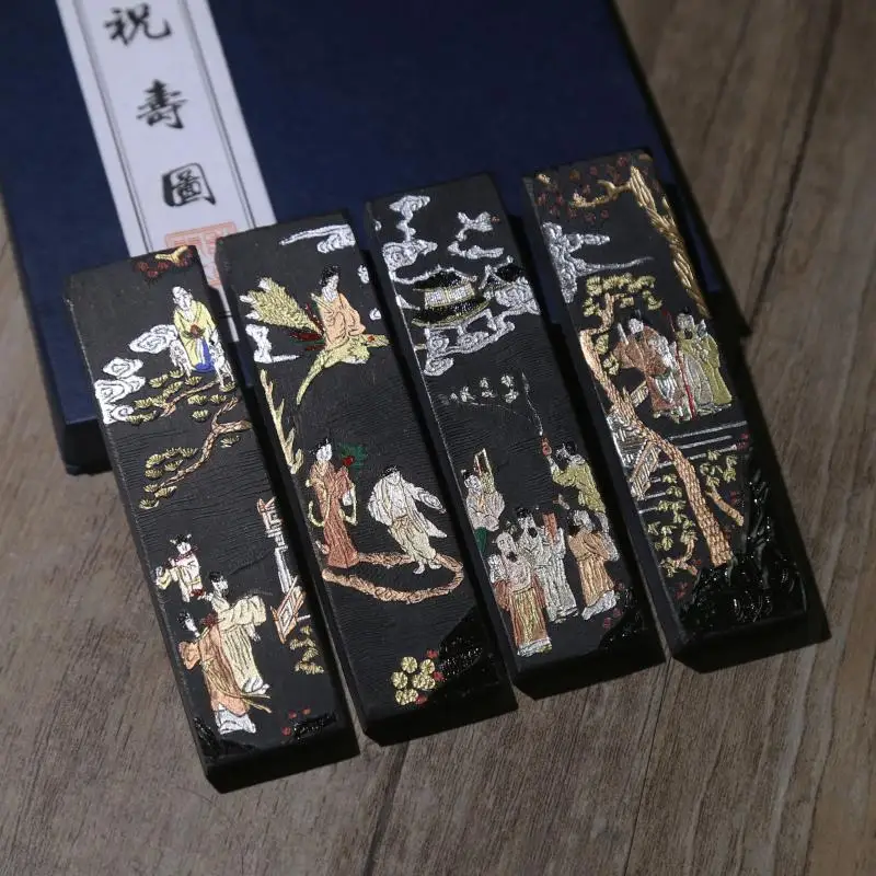 

Ink Grinding Sticks Exquisite Chinese Traditional Painting Ink Sticks Pine Soot Practical Calligraphy Writing Learning Ink Stone