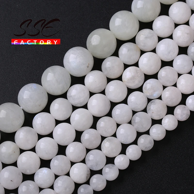 

5A Semi-precious Natural Blue Moonstone Beads For Jewelry Making Energy Healing Beads DIY Bracelet Accessories 6 8 10mm 15" Inch