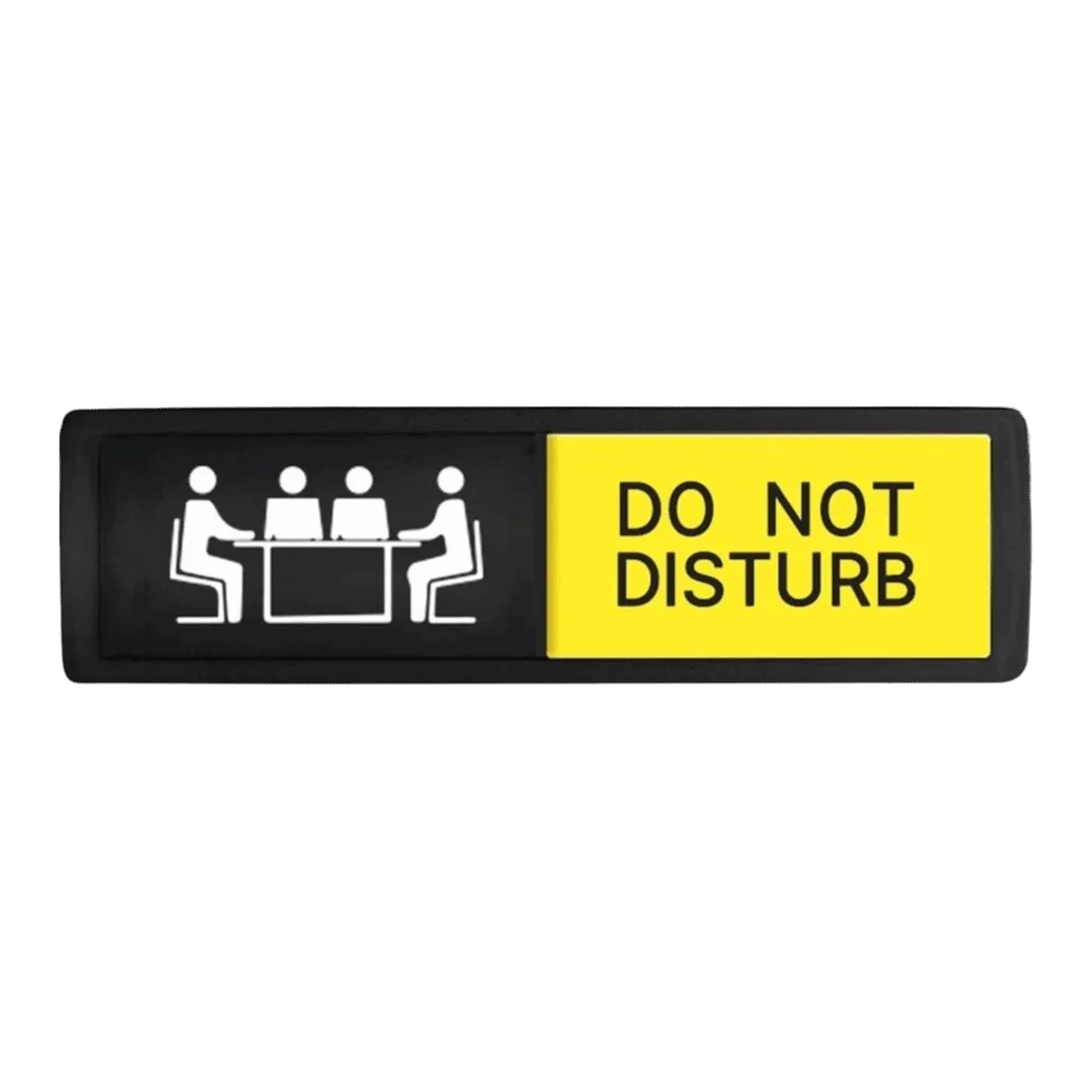 Clear Communication Privacy Sign WELCOME and DO NOT DISTURB Sign Sturdy Practical Do Not Disturb Sign Stylish Plastic Door Sign