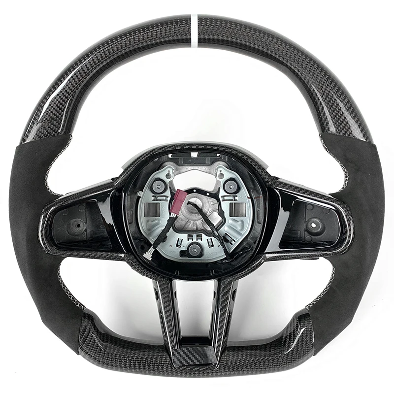 

For BMW M340i G30 G32 G34 G36 G20 G21 G22 G23 G26 G80 G81 G87 F30 M3 M4 X3 X5 X6 Leather Carbon Fiber Steering Wheel 2022 2023