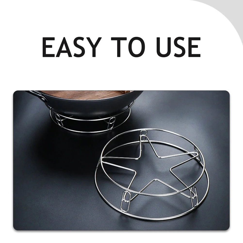 

Stainless Steel Rack Cooling Pot Stand Heat Insulation Pad Baking Steam Holder Kitchen Tool Storage Solution