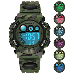 Kids Watch,Boys Watch for 3-15 Year Old Boys,Digital Sport Outdoor Multifunctional 50 M Waterproof Alarm Watch for Children