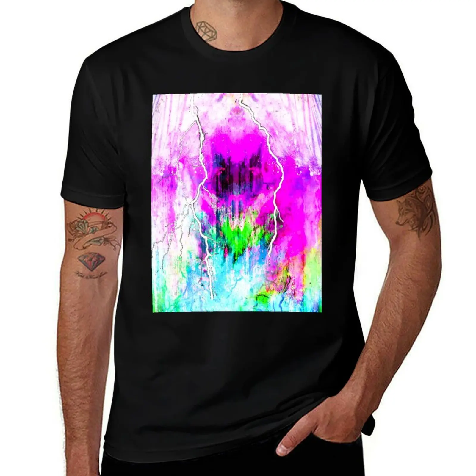

Two mountain streams carve their way through the landscape T-Shirt sports fans street wear heavyweight t shirts for men