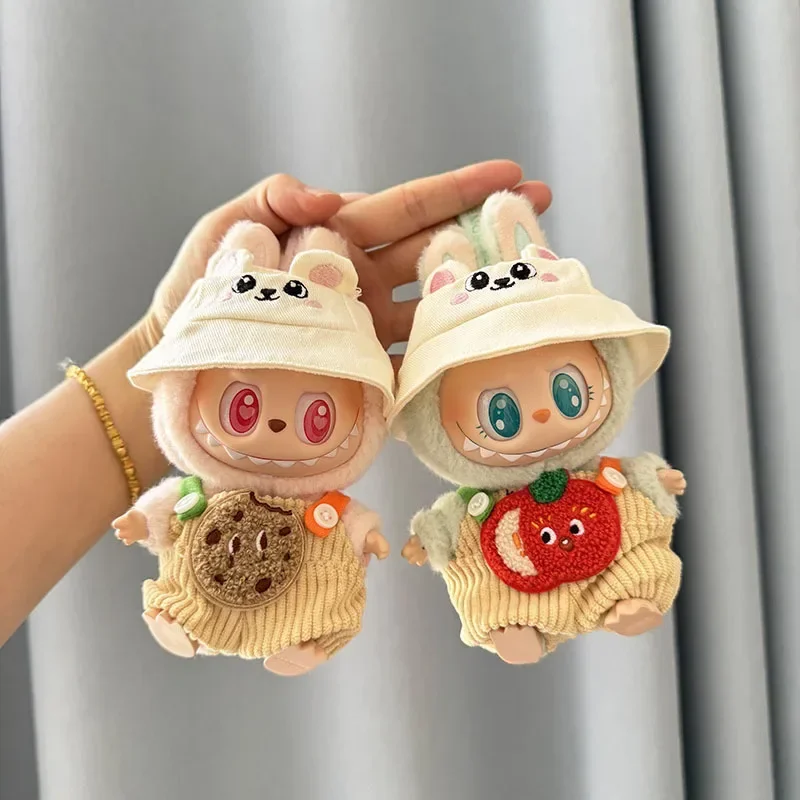 Mini Puppe Kleidung Outfit Zubehör Für Korea Kpop Exo 15-17 cm Labubu Idol pit streifen obst tier overalls set kleidung Geschenk