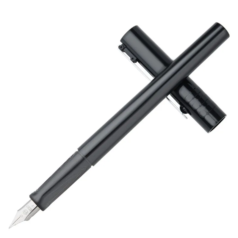 Posture Correction Fountain Pen for Elementary School Students, Hero 1203 with 6 Ink Cartridges & Gift Box for 3rd Grade