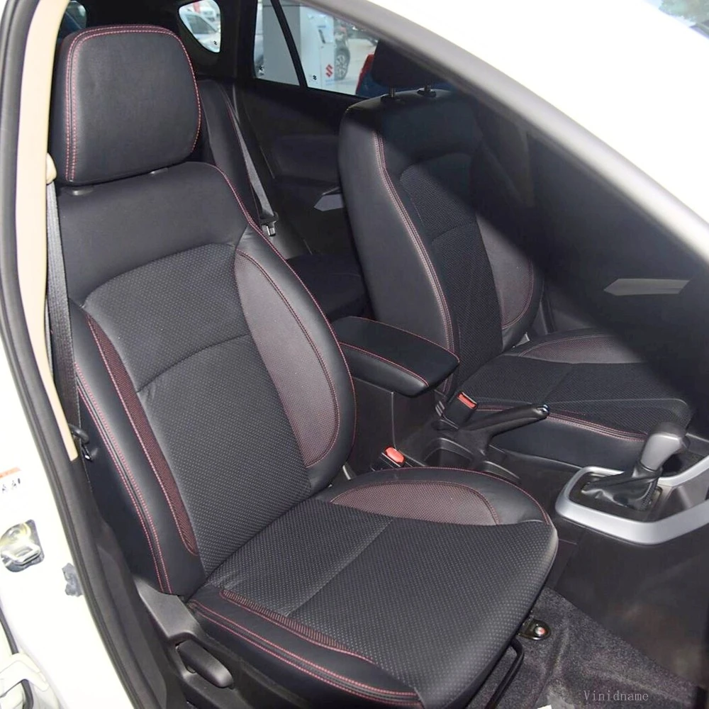 For Suzuki SX4 S-Cross II 2013 2014 2015 2016 2017 2018 2019 2020 2021 PU Leather Custom Car Seat Covers Full Set Accessories