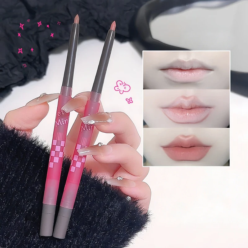 Il matita per labbra opaca leggera, dolce e morbida delinea la forma del labbro che dura, non facile da sbiadire, non toglie il trucco Liner per labbra nude