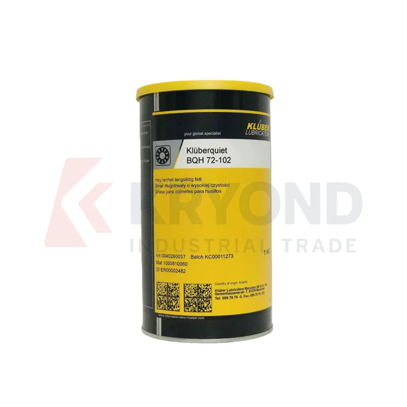 Kluber Kluberquiet BQH 72 102 High Purity Rolling Bearing Grease Long Term Lubrication Low Noise for Precision Bearings