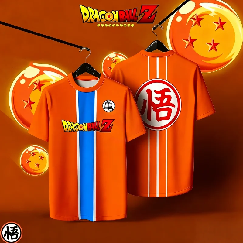 2026 Sommer Dragon Ball T-Shirt Hochwertiger 3D-Grafikdruck Unisex Oversized Y2K Ästhetik Lässiges T-Shirt für Erwachsene & Kinder