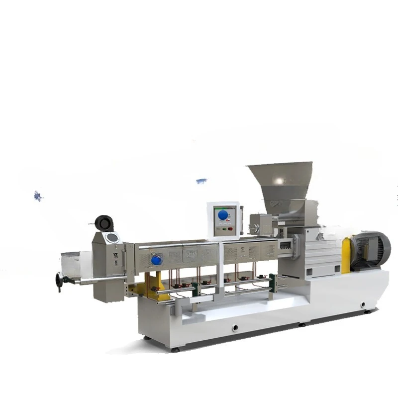 Línea de producción de alimentos inflados, equipo de frutas de arroz sándwich de grano, máquina infladora de tornillo doble para sándwich de chocolate