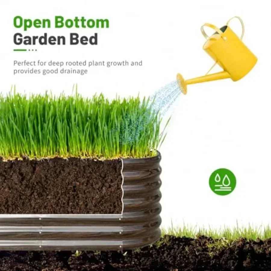 2'li Paket Galvanizli Çelik Yü - Planter Raised Metal incelemesi ve fiyatı