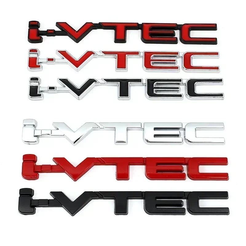 

For Honda City CB400 CB750 I-VTEC VFR800 Civic Accord Odyssey CRV SUV Spirior 3D Metal Car Sticker VTEC Logo Emblem Badge Decals